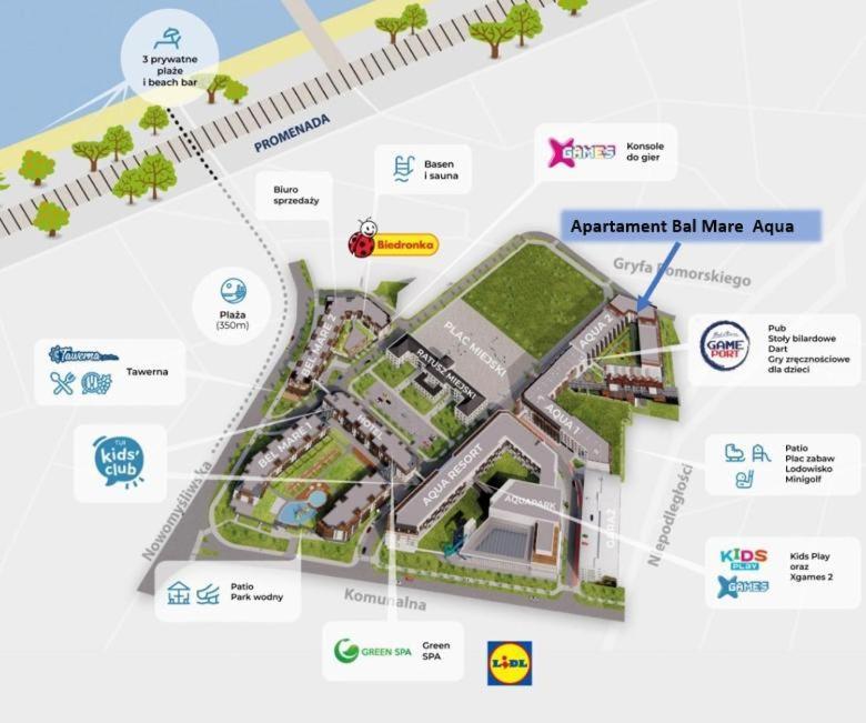 Bel Mare Aqua Apartament Parking Gratis + Taras Miedzyzdroje Luaran gambar